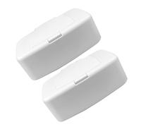 NESTINGHO Boîte à Lingettes Humides Facile à Nettoyer 2pcs Blanche en Pp Couvercle Design Étui à Lingettes Ménagères Simple et Moderne pour Salon et Salle de Bain