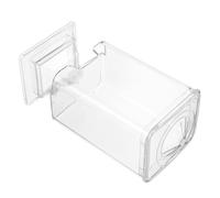 NESTINGHO Boîte de Rangement Maquillage Design Compact de Phare Fond Anti-poussière en Plastique Transparente pour Cotons et Lingettes Dissolvantes pour Coiffeuse ou Voyage