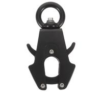 NESTINGHO Boucle de Laisse pour Chien en Alliage D'aluminium Noir Crochet Pivotant Sécurisé 360°, Clip Robuste à Dégagement Rapide pour Promenades et Activités Extérieures