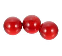 NESTINGHO Boules Décoratives Sphères en Verre Soufflé Lot de 3 3 Cm Rouge en Verre Accessoires Artisanaux pour Décoration Intérieure Bureau pour Art Élégantes