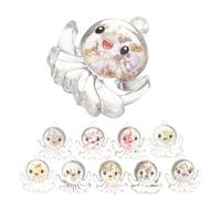 NESTINGHO Breloques Pieuvre en Résine et Plastique, Pendentifs Mignons 10 Pièces Plusieurs styles Décoration Unique pour Noël et Anniversaires Plusieurs styles pour Création de Bijoux