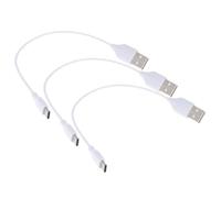NESTINGHO Câble de Données USB-c 20cm 3 Pièces Connecteurs Résistants la Chaleur en TPE et Cuivre, Compatible Power Bank et Station de Charge Multiple
