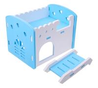 NESTINGHO Cachette à Rats en PVC Solide Espace de Vie Privé et Rampe Intégrée, Maison Délicate pour Hamster pour Cage et Enrichissement des Petits Animaux