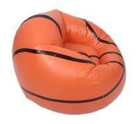 NESTINGHO Canapé Gonflable Créatif Portable Confort Ergonomique en PVC Forme Ballon de Basketball Marron pour Pique- et Camping