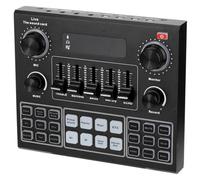 NESTINGHO Carte Son Portable Changeur de Voix ABS Noir 1200mah, Support Double Téléphones, Mixage Audio Stéréo pour Diffusion en Direct et Ordinateur Couleur Aléatoire