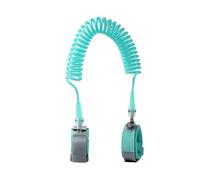 NESTINGHO Ceinture de Sécurité Garçon et Filles Anti-perte avec Bracelet Respirant en Coton et Câble en Acier Rotatif pour Tout-petits Vert