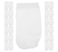 NESTINGHO Chaussettes de Piscine 20pcs en Nylon Blanc à Mailles Fines | Panier à Écumoire Feuilles Filet, Chaussette en Nylon pour Débris de Piscine, Camping