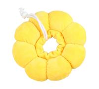 NESTINGHO Collier Anti-léchage pour Animaux en Coton PP Léger et Résistant, Forme Créative Jaune, Après Opération pour Chat et Chien