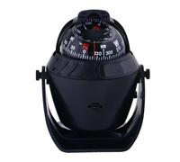 NESTINGHO Compas Marin Lumineux Noir 12v Réglage Magnétique Facile à Monter, Accessoire Bateau pour Navigation Marine Précise