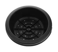 NESTINGHO Couvercle de Regard Circulaire Couvercle de Puits de Pelouse en Plastique Noir, Plantation de Gazon, Remplacement Facile, pour Aménagement Paysager Extérieur et Jardin