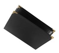 NESTINGHO Couverture de Menu en Pvc Noir Légère et Facile à Nettoyer Cuisine, Protège Efficacement les Menus un Cadre Culinaire Professionnel