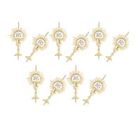 NESTINGHO Décor Religieux Élégant en Plastique et Résine, Lot de 10 Ornements Suspendus de Bible pour Fêtes de Noël et Rassemblements Chrétiens