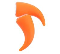 NESTINGHO Décoration de Casque Moto Cornes de Diable en PVC Orange, Accessoire Polyvalent pour Conduite en Ville et Aventures Tout-Terrain, Design Unique Halloween