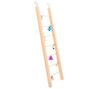 NESTINGHO Échelle de Dressage pour Perroquet et Hamster en Bois Beige Sécurisée pour Aire de Jeu, pour L'exploration et L'Aventure en Cage