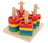 NESTINGHO Éducatif Multicolore pour Garçon et Filles Cubes en Bois, Améliore la Coordination Main-œil Pensée Logique, pour Garçons et Filles Dès Jeune Âge