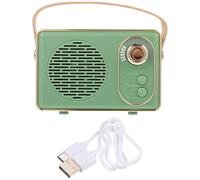 NESTINGHO Enceinte Stéréo 5.0 Portable en Plastique Vert Batterie Rechargeable 500mah, Adaptée pour Camping et Fête