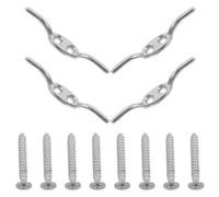 NESTINGHO Enrouleur de Cordon pour Stores de Fenêtre en Acier Inoxydable Argenté, Lot de 4 Pièces, Résistant et Gain de Place pour Décoration Intérieure et Artisanat