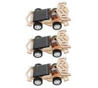 NESTINGHO Ensemble De 3 Kit Voitures Solaires à Monter Éducatif Stem DIY Voiture Robotisée Solaire pour Garçon Fille Expérience de Recherche Énergie Renouvelable