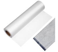 NESTINGHO Entoilage Thermocollant Double Face Blanc en Pa Facile à Utiliser Haute Adhérence pour Accessoires de Vêtements et Fournitures de Bricolage Couture
