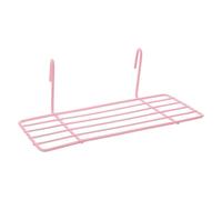 NESTINGHO Étagère Droite en Fil Métallique Fer Rose 25x10cm Design Emboîtable, Support Mural pour Rangement et Organisation Chambre ou Buanderie