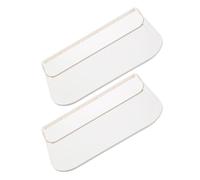 NESTINGHO Étagères Flottantes sans Perçage 2pcs en PP Blanc, Capacité de Charge Forte et Rangement Soigné, Étagère Murale Pliante Simple pour Salles de Bains et Hôtels
