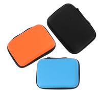 NESTINGHO Étui Rigide de Transport 3pcs pour Disque Dur 2,5 Pouces en Eva Résistant aux Chocs et Étanche, Petite Valise de Rangement pour Câbles de Données Portable