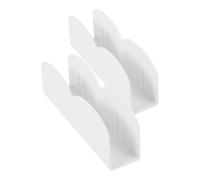 NESTINGHO Fixateurs de Parc Bébé 2 Pièces Clips de Stabilisation, Bases Antidérapantes Blanches pour Maintien Ferme des Barrières Zones de Jeu Garçon et Filles