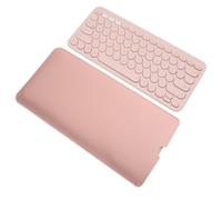 NESTINGHO Housse Clavier PU Cuir Synthétique Protection Antichoc Compatible avec Logitech Rose