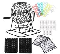 NESTINGHO Jeu de Loto Machine à Loterie en Fer Noir, Stable et Lisse, pour Soirées à Thème et Jeux de Société à Domicile
