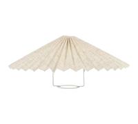 NESTINGHO -jour Installation Facile de Parapluie en Tissu Plissé Compatible Douille E27 4,2 Cm, Résistant à L'usure pour Lampe de Chevet et Plafonnier pour Chambre ou Hôtel