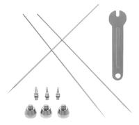 NESTINGHO Kit de Buse et Aiguille D'aérographe en Cuivre et Acier Inoxydable, Facile à Installer Boîte de Rangement, Accessoires pour Pistolet Pulvérisateur Professionnel et Amateur