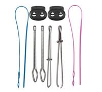 NESTINGHO Kit Enfile-cordon 1 Set en Acier Inoxydable et Plastique, Outil Flexible pour Résoudre Problème D'enfilage, pour Amateurs et Professionnels de Couture