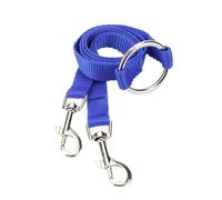 NESTINGHO Laisse Double en Nylon pour Chiens et Chats, Contrôle Facile de Deux Animaux, pour Promenades et Course, Résistante et Pratique, Couleur Bleu