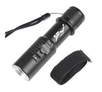 NESTINGHO Lampe de Plongée Étanche avec Sangle, Alliage D'aluminium Robuste, 3 Modes D'éclairage, pour Escalade et Sorties Sous-marines, Ipx8, 300-400lm