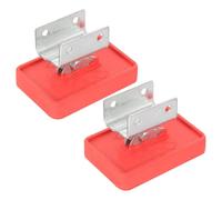 NESTINGHO Lot de 2 Couvre-pieds D'échelle en Caoutchouc Rouge, Protection Antidérapante pour Échelle Articulée, Usage Intérieur et Extérieur Sécurisé