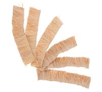 NESTINGHO Lot de 2 Mini-Toits de Chaume 4X20 CM Paille Naturelle Miniature pour Décor de Maison de Poupée Toit de Chaume Artisanal Écologique pour Diorama et Jardin Féerique