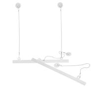 NESTINGHO Lot de 2 Supports de Poster PVC 30 CM Chaînes et Crochets Suspendre d'Affiches Vitrines et Galeries