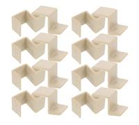 NESTINGHO Lot de 20 Crochets en Plastique Beige pour Berceau, Supports de Sommier à Lattes, Accessoires Pratiques pour Rangement et Fixation du Cadre Bébé