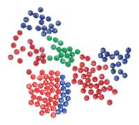 NESTINGHO Lot de 3 Jeux de Boules Numérotées en Plastique pour Tombola, 3 Styles, Accessoires de Jeu de Fête, Compactes et Légères, pour Tirage au Sort et Bingo