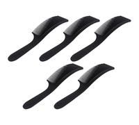 NESTINGHO Lot de 5 Peignes à cheveux, Peignes pour coupe de cheveux incurvés en ABS noir, design ergonomique pour la forme de la tête, pour tailler les côtés et l’arrière, usage