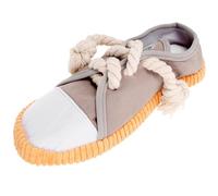 NESTINGHO Mâcher pour Chien en Coton et Toile de Dentition Interactif Gris Qui Couine pour Chiots Nettoyage des Dents et Stimulation du Mordillement