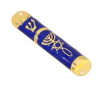 NESTINGHO Mezouza de Porte en Alliage de Zinc Bleu Deux Petits Trous, Décoration Rétro Délicate pour Créer Une Atmosphère Sacrée et Décorer Plusieurs Endroits Maison Couleur Aléatoire