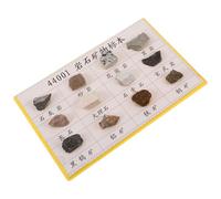 NESTINGHO Minérales Tests Terrain Kit de 12 Spécimens Portables en Pierre et Plastique et Éducation Géologique pour Collection