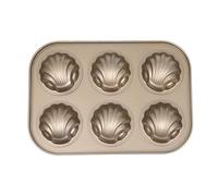NESTINGHO Moule à Gâteau de Coquille Antiadhésif en Acier Carbone Doré Ustensile de Pratique et Sûr pour Pâtisserie Maison et Thé de -
