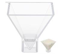 NESTINGHO Moule Silicone Pyramidal pour Résine Époxy, Moule Flexible Blanc pour Décoration Maison et Création D'ornements de Bureau en Résine