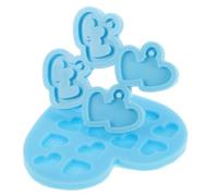 NESTINGHO Moules en Silicone 2pcs Usage Polyvalent pour Boucles D'oreilles de Cœur Irrégulier pour Bijoux Résine Époxy pour Fêtes et Création DIY