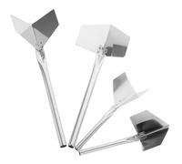 NESTINGHO Outil d'Angle Acier Inoxydable 4 Pièces pour Cloisons Sèches, Truelle à Plâtre Angles Variés, pour Finition Précise sur Murs et Plafonds