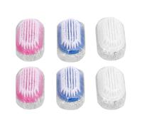 NESTINGHO Outil de Pédicure Multifonction Brosse à Deux Faces en Pierre Naturelle et Plastique 6pcs pour Élimination Sûre Callosités Couleur Aléatoire