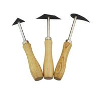 NESTINGHO Outil de Sculpture Argile en Acier Tungstène 3pcs, Materiel Poterie pour DIY et Réparation, Outils de Finition pour Poterie Poignée en Bois Confortable