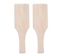 NESTINGHO Outils de Sculpture en Argile 2 Pièces en Bois Naturel pour Modelage et Lissage, Accessoires Polyvalents pour Poterie et Artisanat DIY